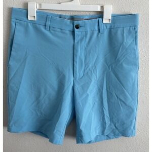 Callaway Men's Golf Shorts Size 36 Bright Blue Stretch Flat Front Performance